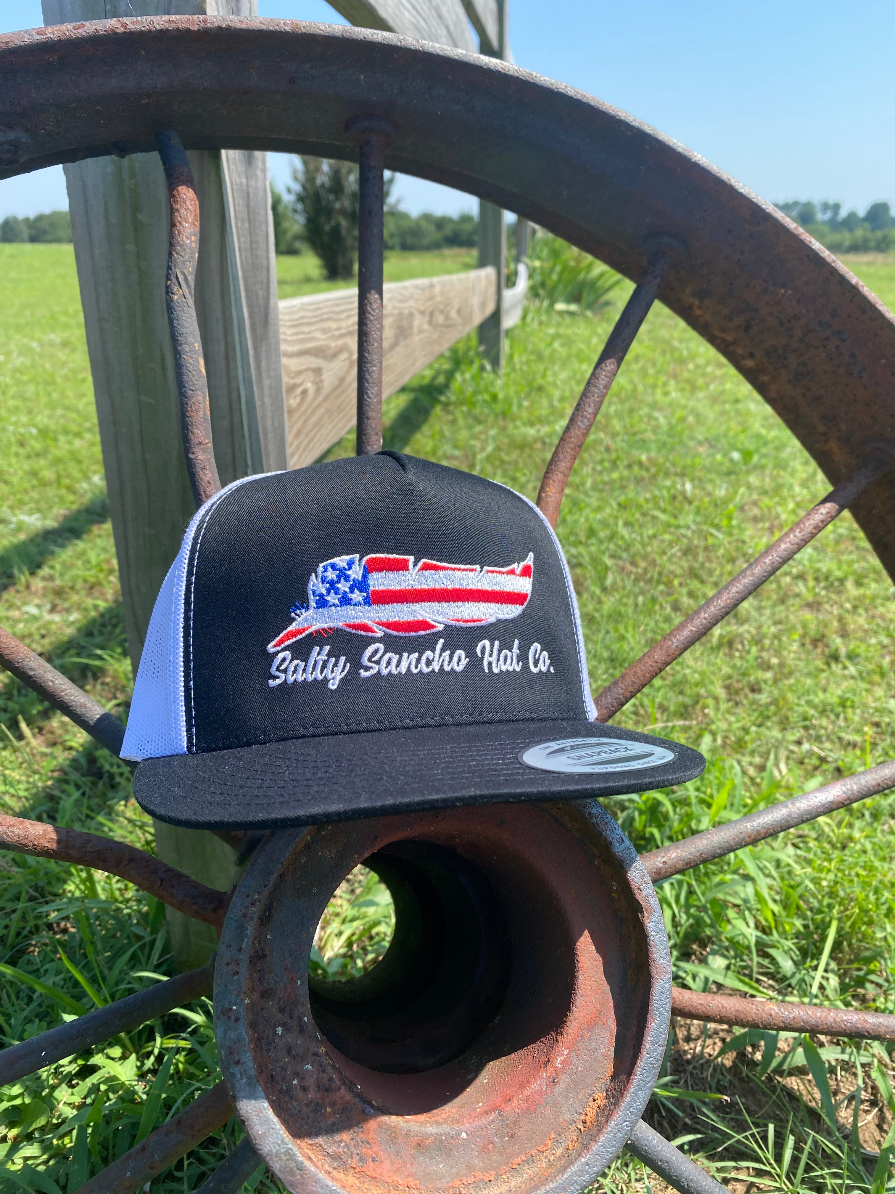 The Yankee Doodle Black/White – Salty Sancho Hat Company